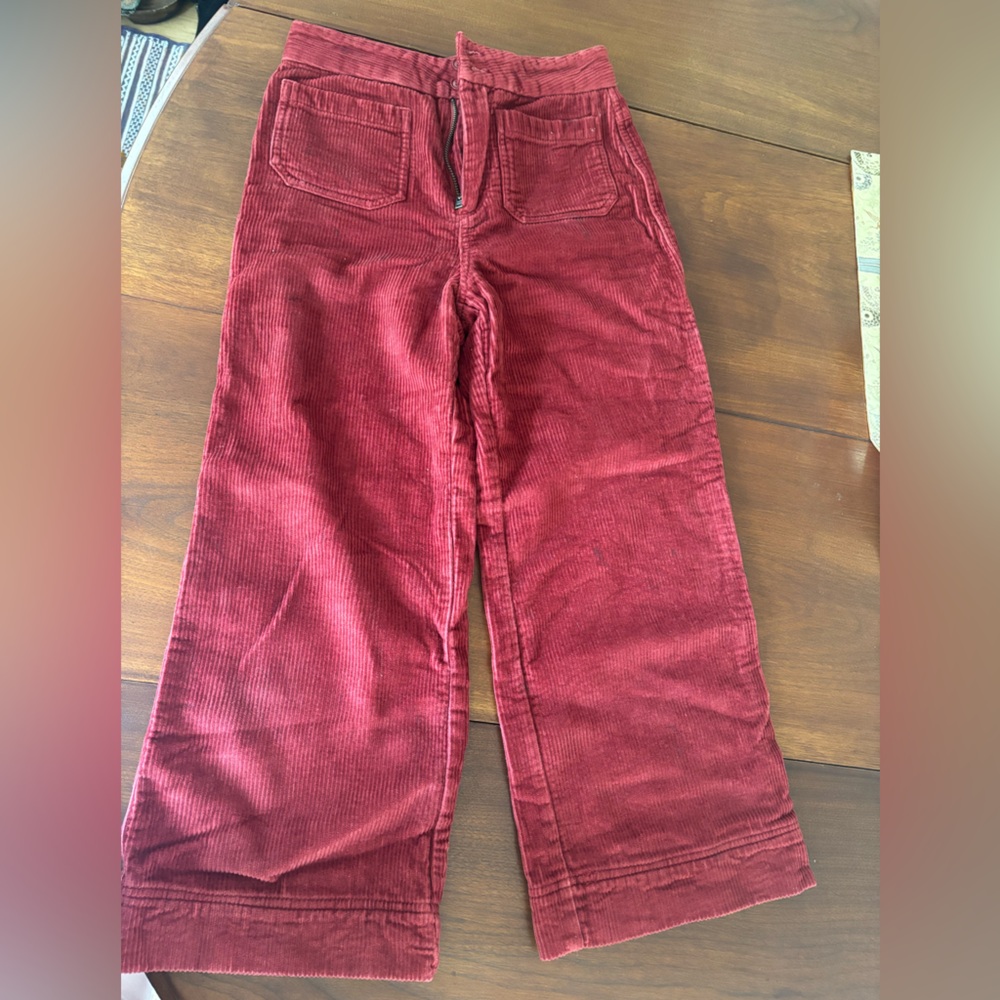 Marine Layer Red Flare Corduroy Jeans